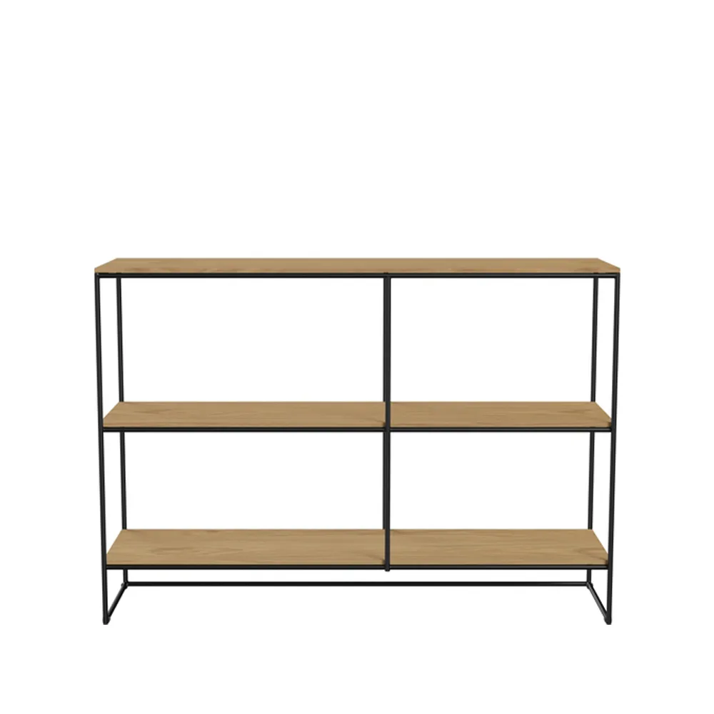 Planner MC500 hylla, Ekfanér-svart 3 hyllor Fritz Hansen