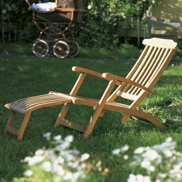 Steamer däckstol - teak - Fritz Hansen