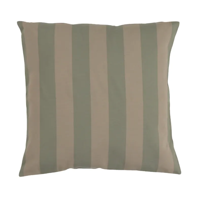 Garden Glory randig kudde, Eucalyptusgrön-beige, 50x50 cm Garden Glory
