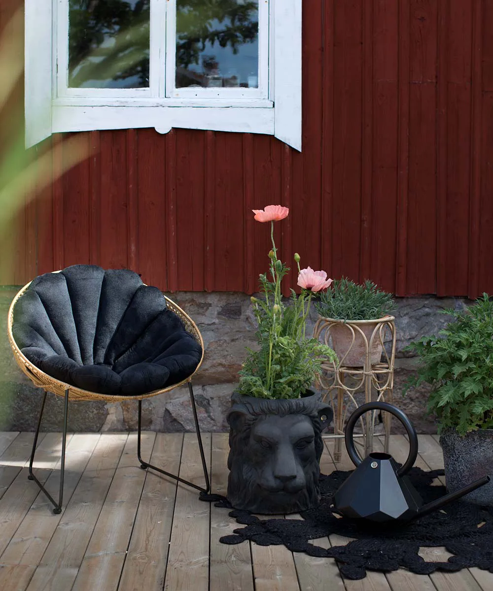 Garden Glory Shell sittdyna, Black Garden Glory