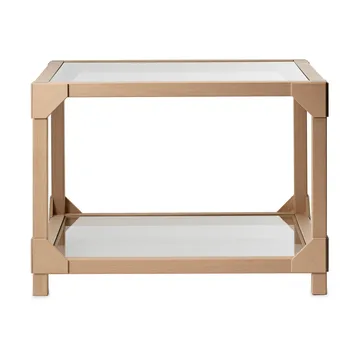 Bleck Soffbord 55x55 cm glas - Bok-natural - Gärsnäs