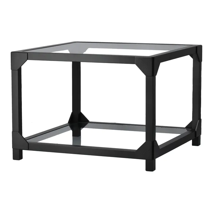 Bleck Soffbord 55x55 cm glas - Bok-svart bets - Gärsnäs