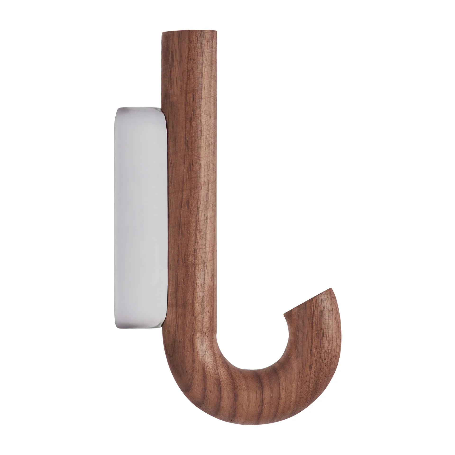 Hook krok mini 13,3 cm, Valnöt-Krom Gejst