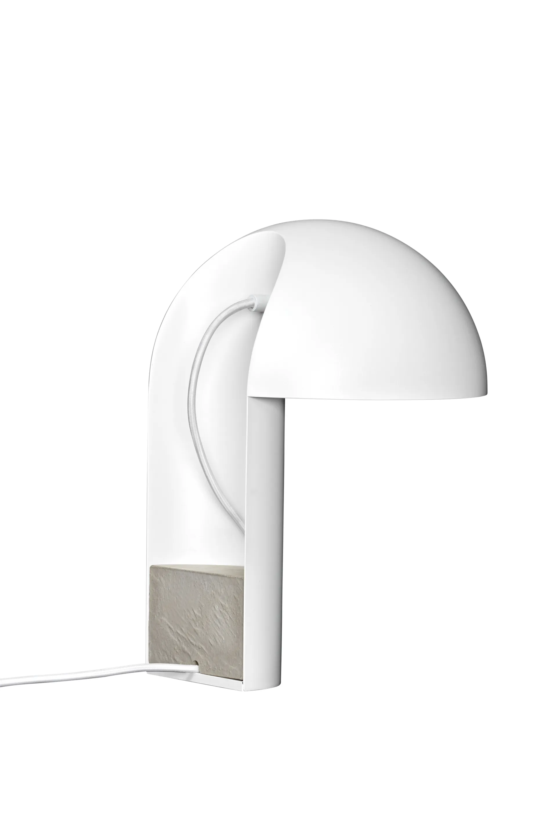 Leery bordslampa 40 cm, Vit Gejst