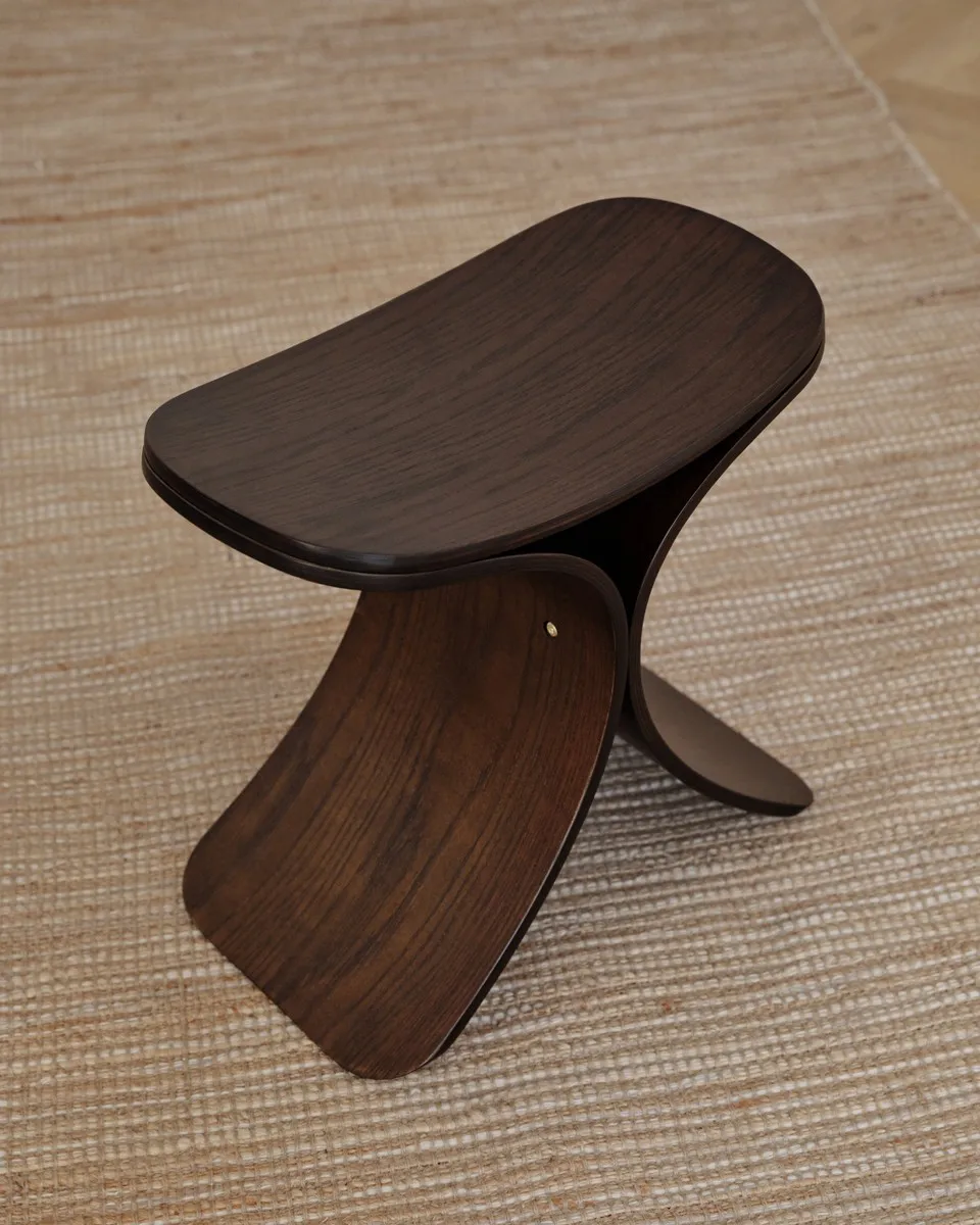 Luno pall 48x28x72 cm, Mörk ek Gejst