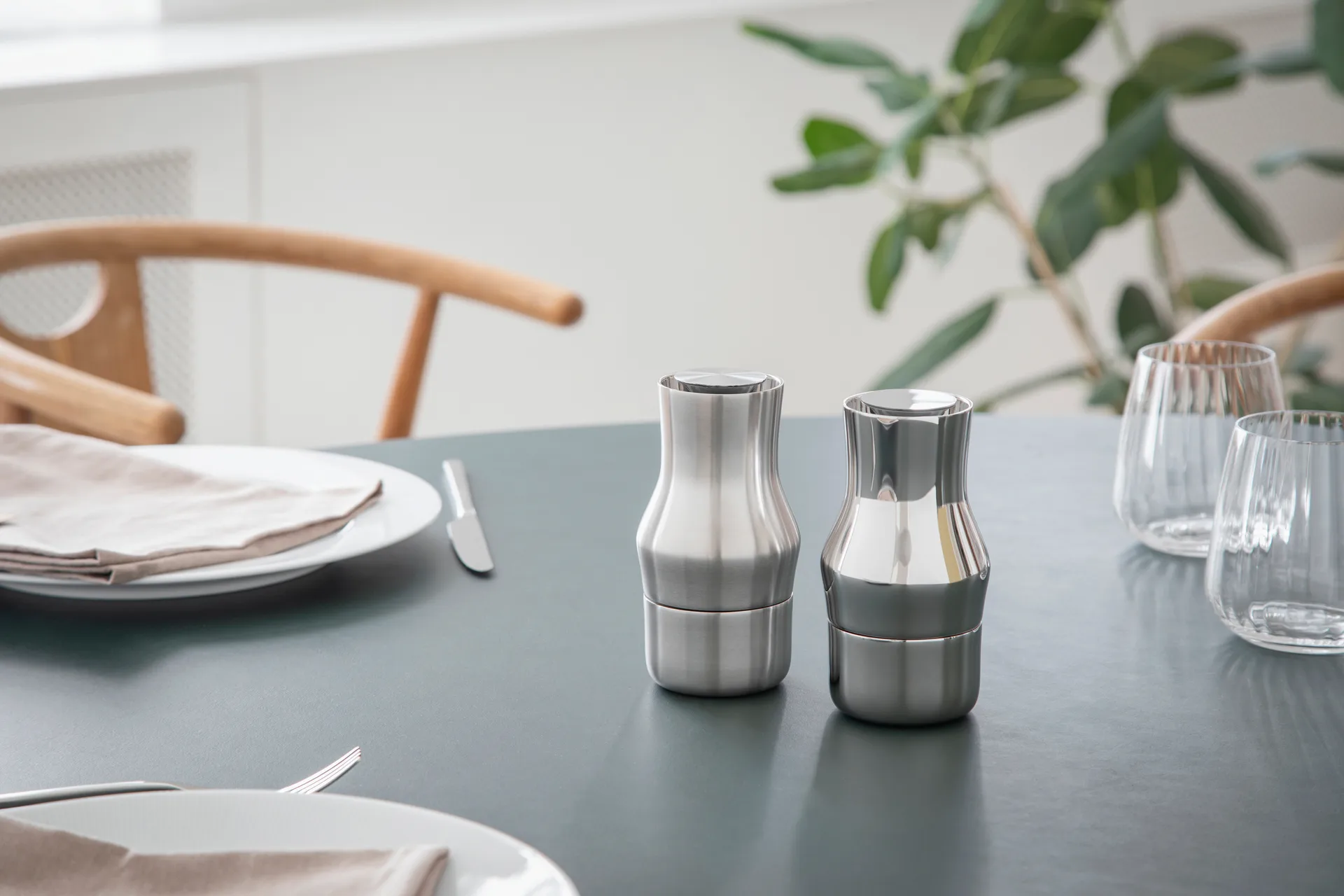 Dorotea kryddkvarn 14 cm, Blankt stål Gense