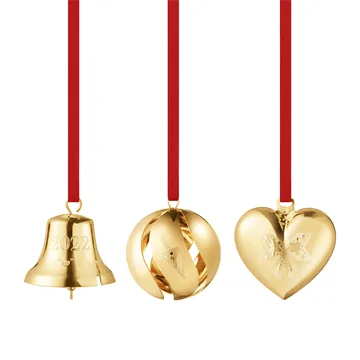 2022 årets gåvoset 3 delar - guldpläterat - Georg Jensen