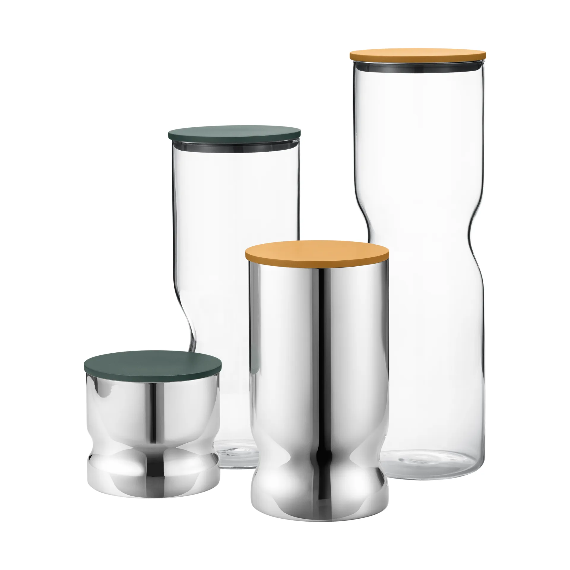 Alfredo burk medium 1 L, Rostfritt stål-gul Georg Jensen
