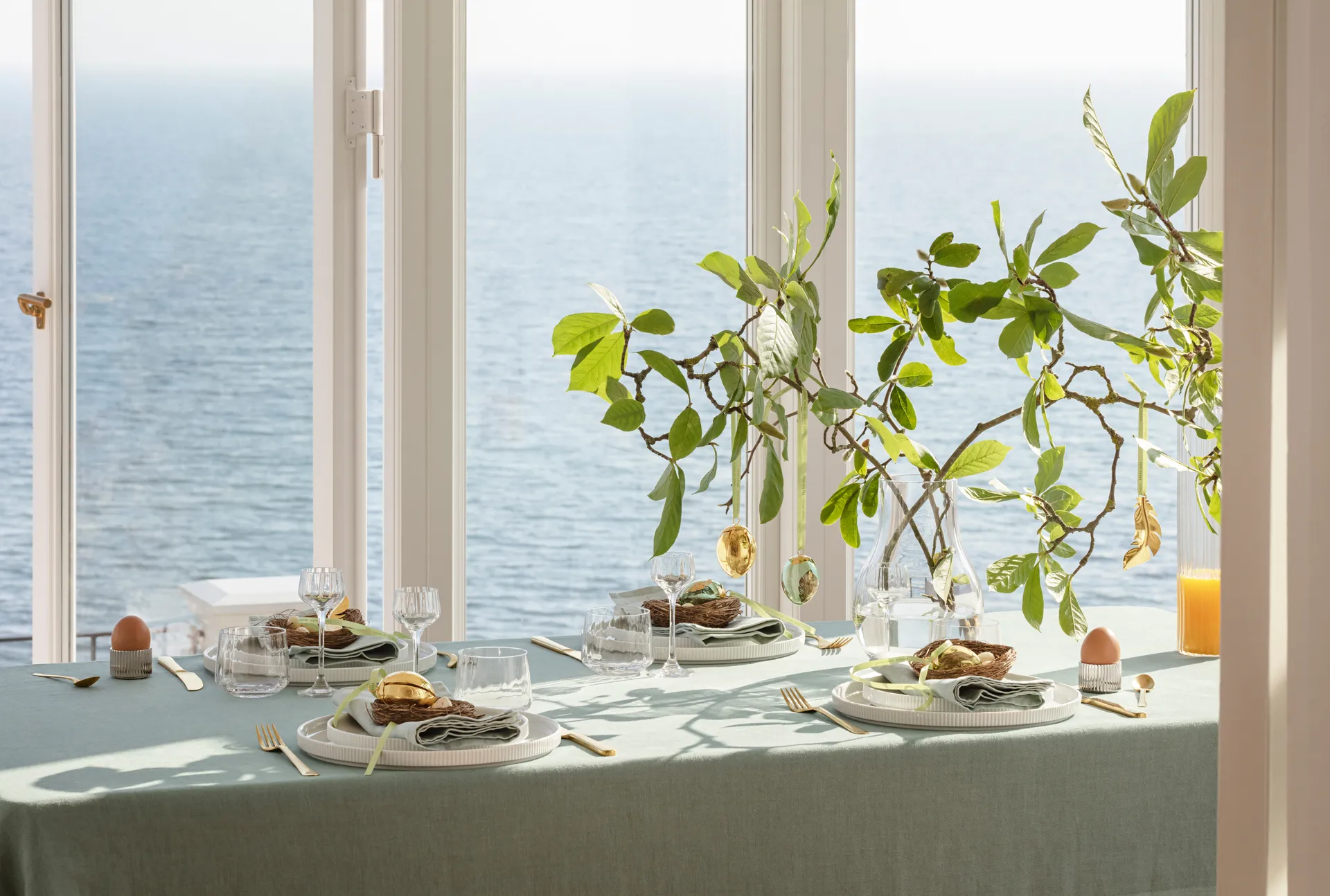 Georg Jensen påskägg hänge 2024, 18 K Guldpläterad Georg Jensen