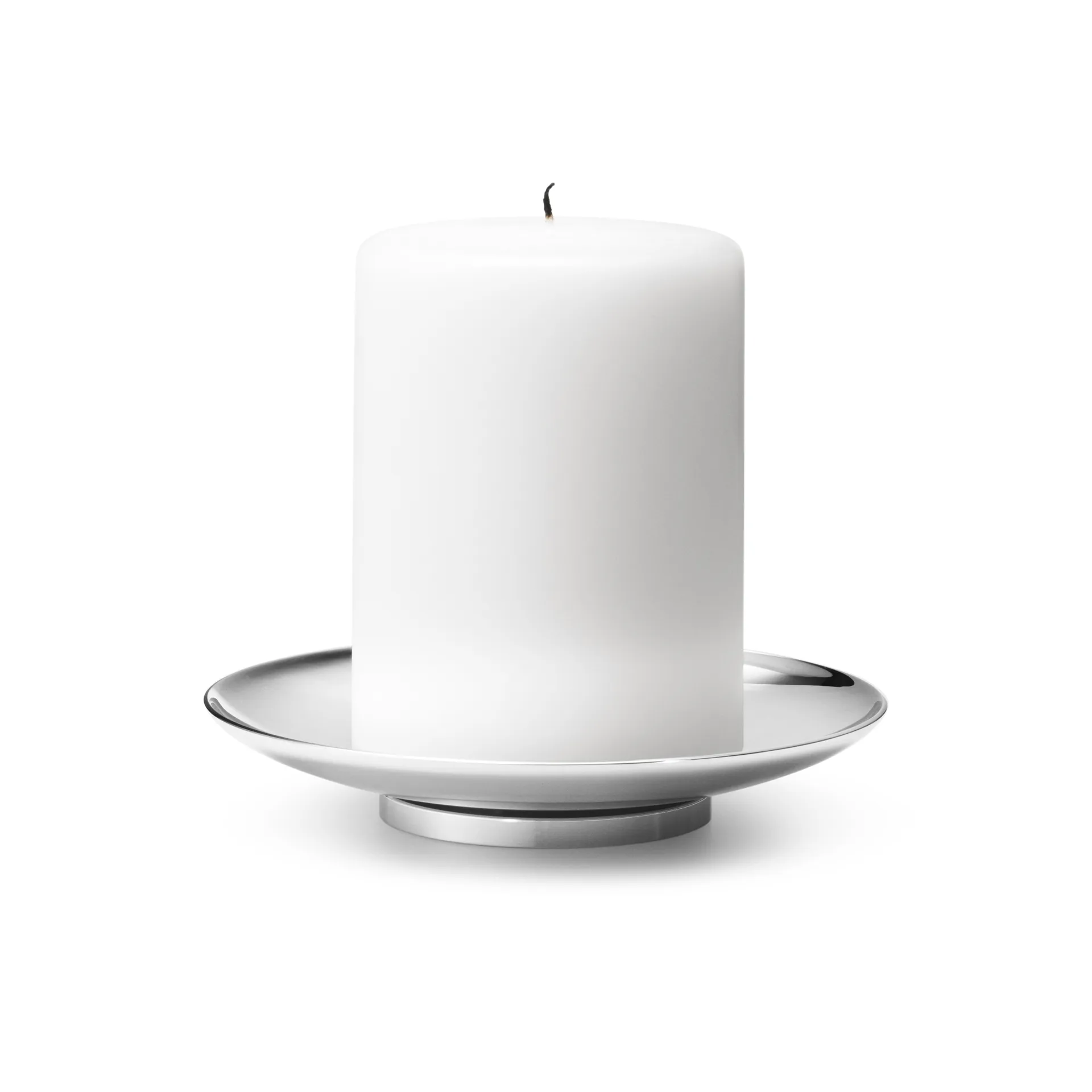 Tunes Pillar ljusstake Ø12,2 cm, Rostfritt stål Georg Jensen