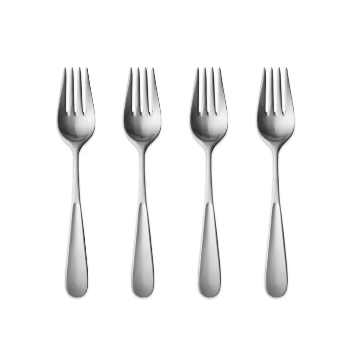 Vivianna matt tårtgaffel - 4-pack - Georg Jensen
