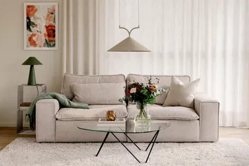 Curve pendel 50 - Beige - Globen Lighting