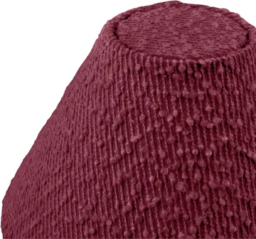 Iris 20 lampskärm - Bouclé burgundy - Globen Lighting