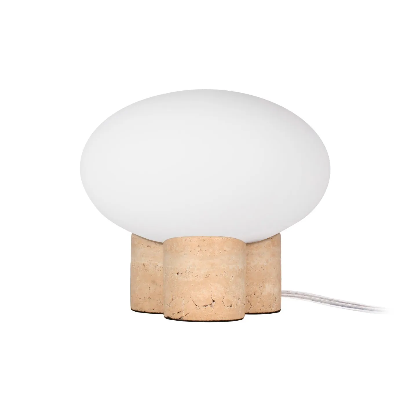 Mammut bordslampa Ø20 cm, Travertin Globen Lighting
