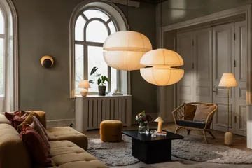 Mela lampskärm - Beige, Ø80 cm - Globen Lighting