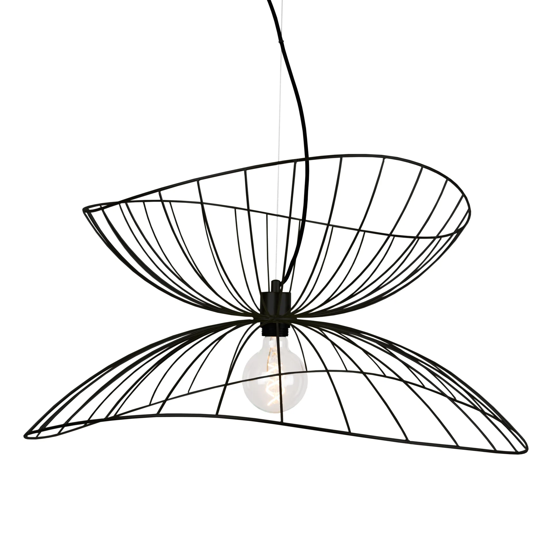 Ray taklampa Ø70 cm, svart Globen Lighting