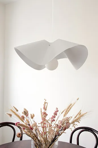Volang pendel Ø50 cm - Vit - Globen Lighting