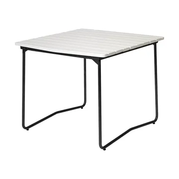 B31 matbord - 92x84 cm, Vitlackerad ek-svart - Grythyttan Stålmöbler