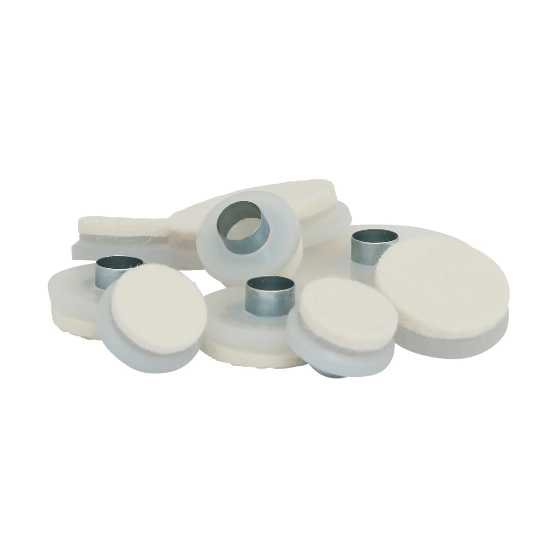 Guardian möbeltass med rörnit Ø37 mm 8-pack, Vit Guardian