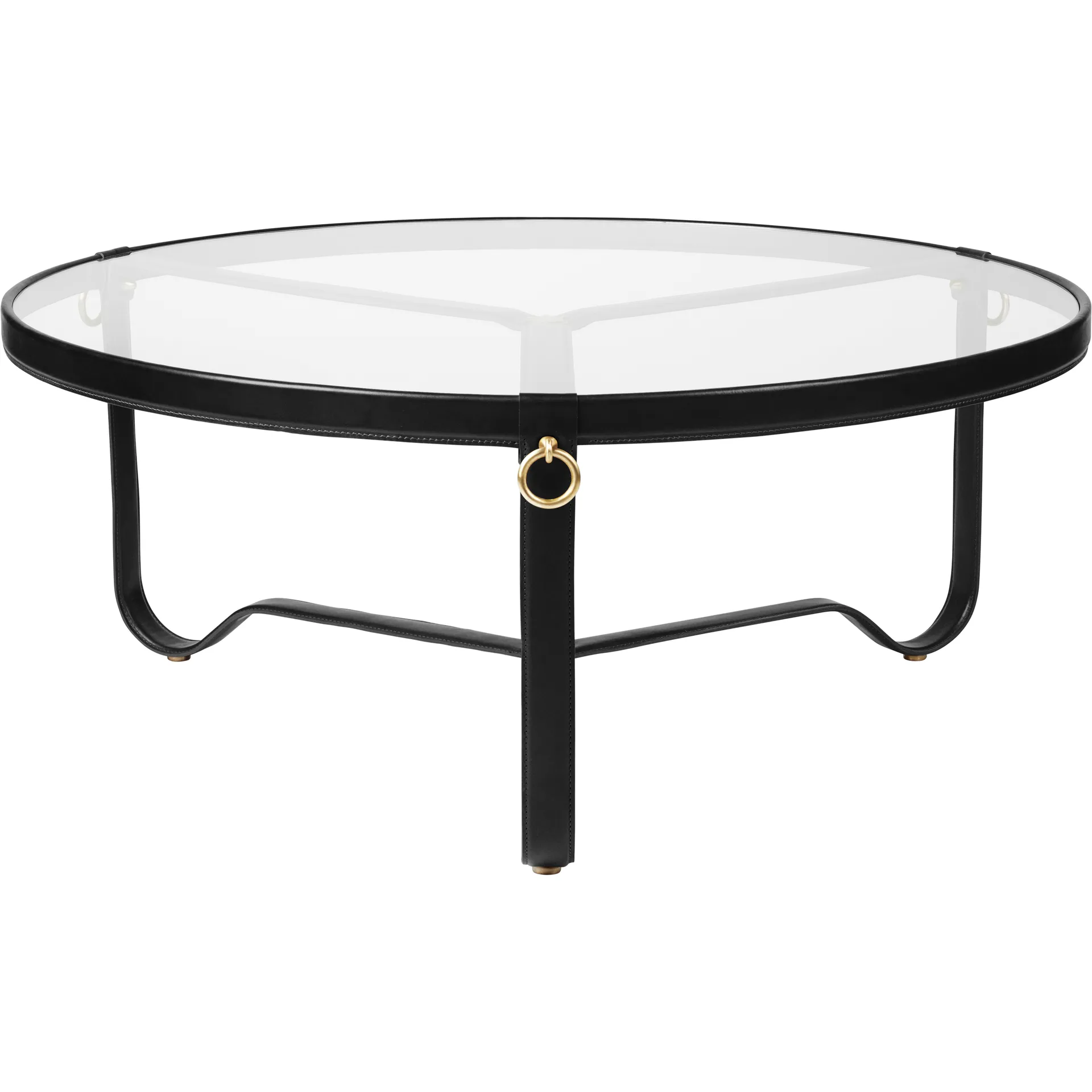 Adnet soffbord Ø100 cm, Svart GUBI