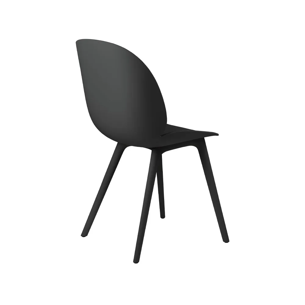 Beetle Plastic stol, black GUBI