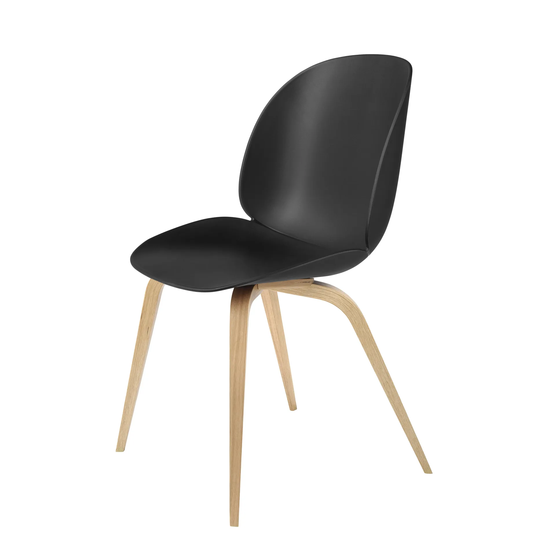 Beetle stol plast ekben, svart GUBI