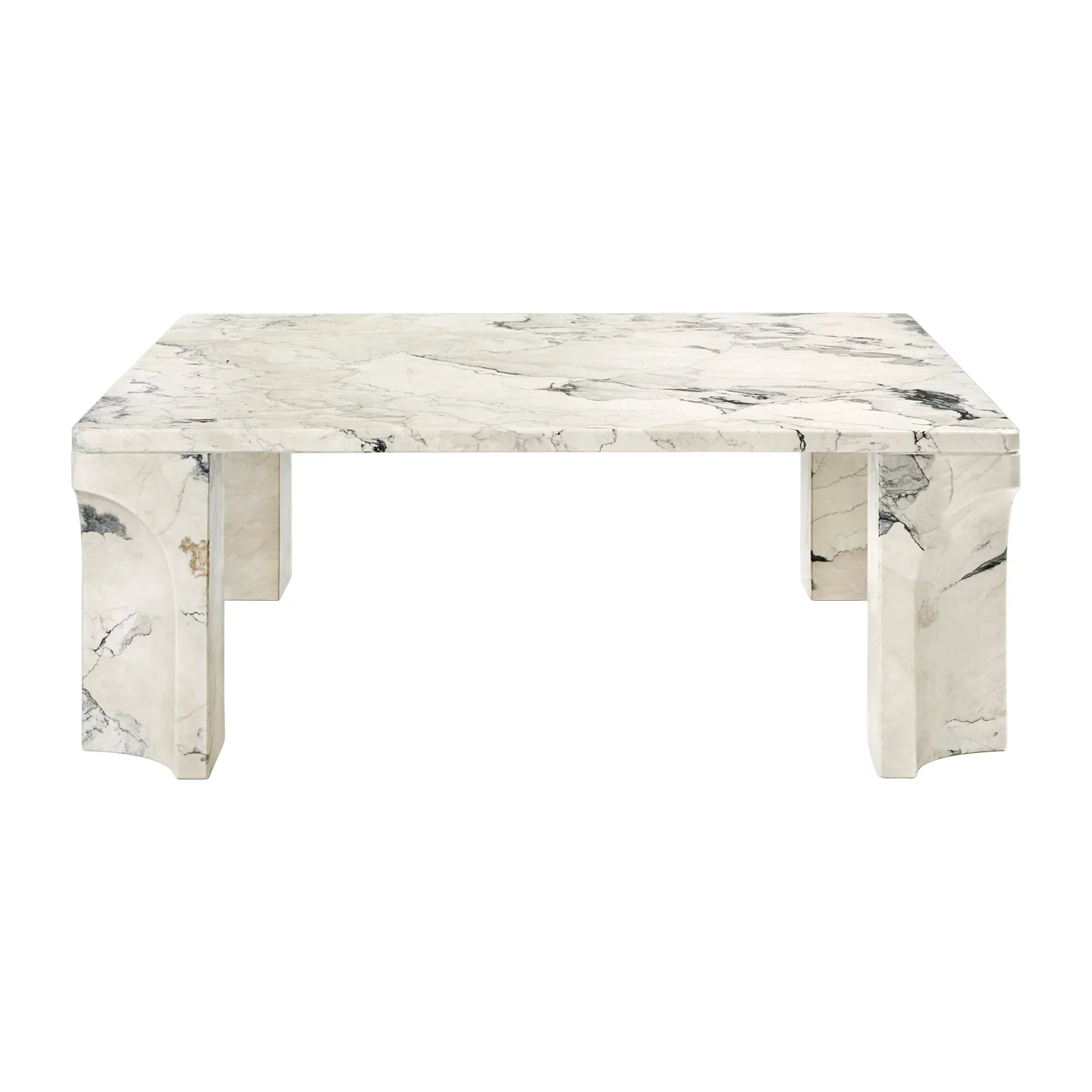 Doric soffbord 80x80 cm, Electric grey GUBI