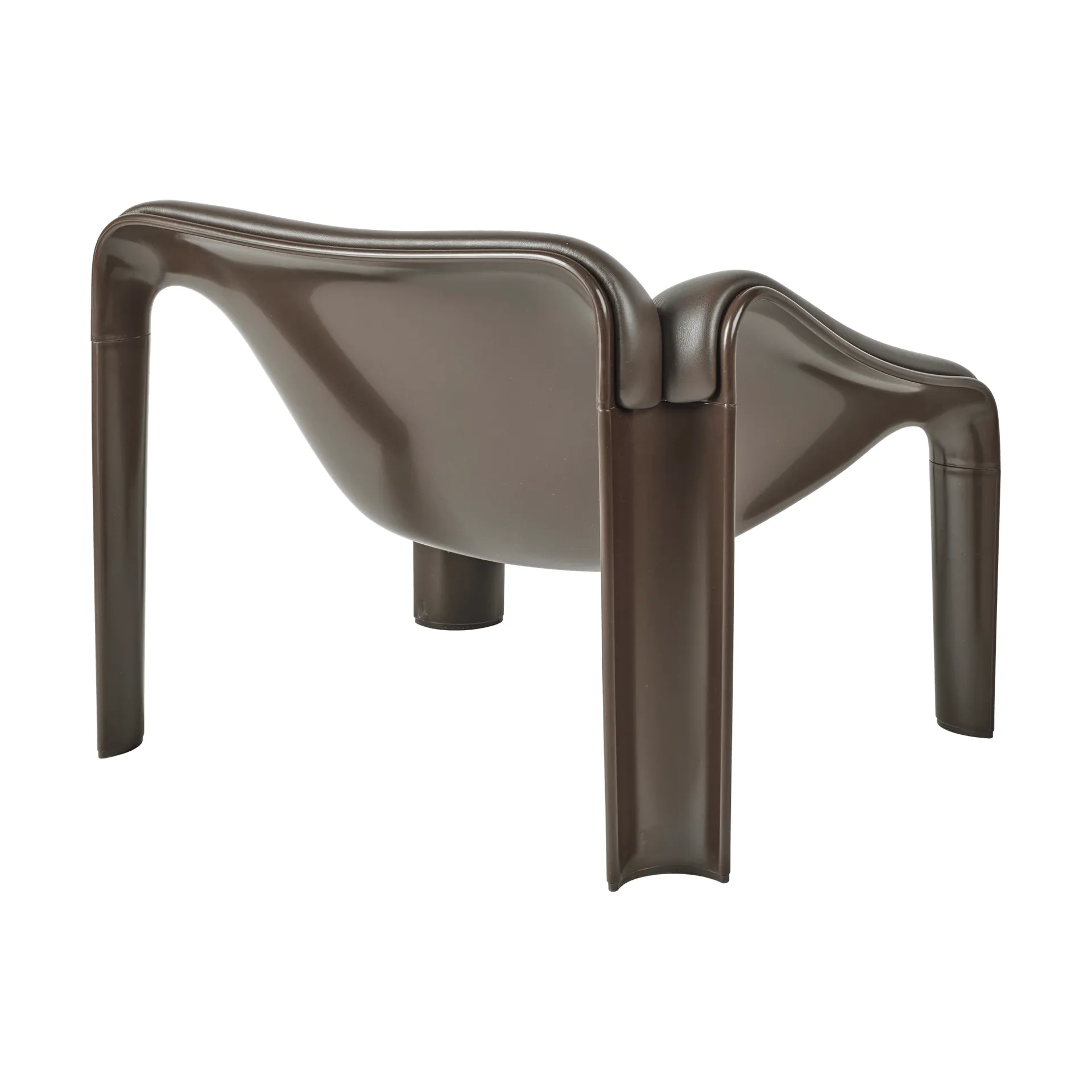 F300 loungestol,  Molé-Smooth läder Coffee GUBI