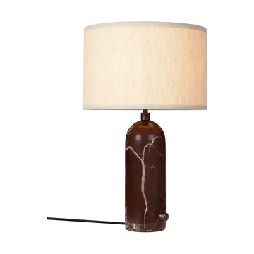 Gravity S bordslampa - Maroon marble-canvas - GUBI