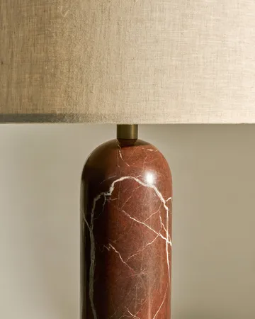 Gravity S bordslampa - Maroon marble-canvas - GUBI