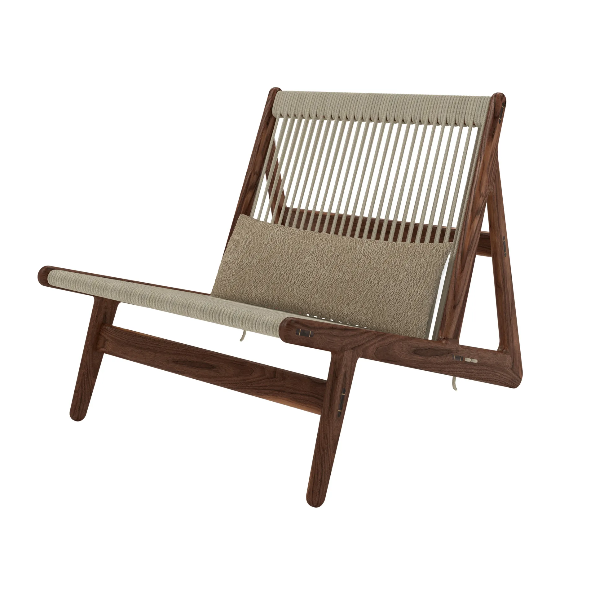 MR01 Initial Chair lounge chair, Oljad valnöt GUBI