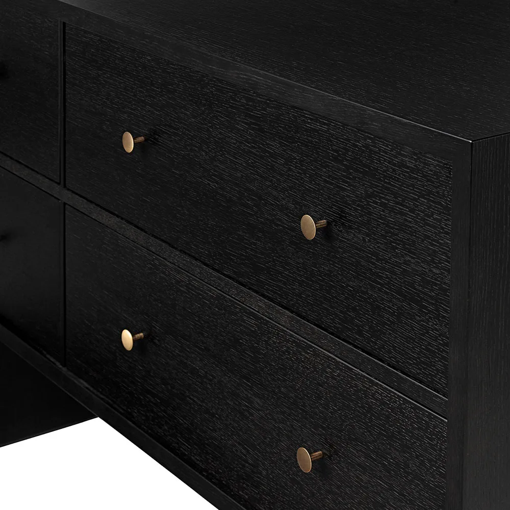 Private sideboard, svart, svartbetsad ek GUBI