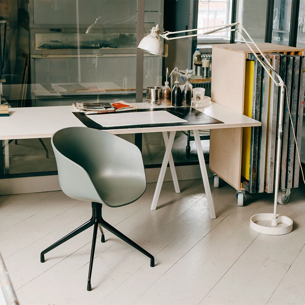 About a Chair 20 kontorsstol, Black, svart stativ HAY