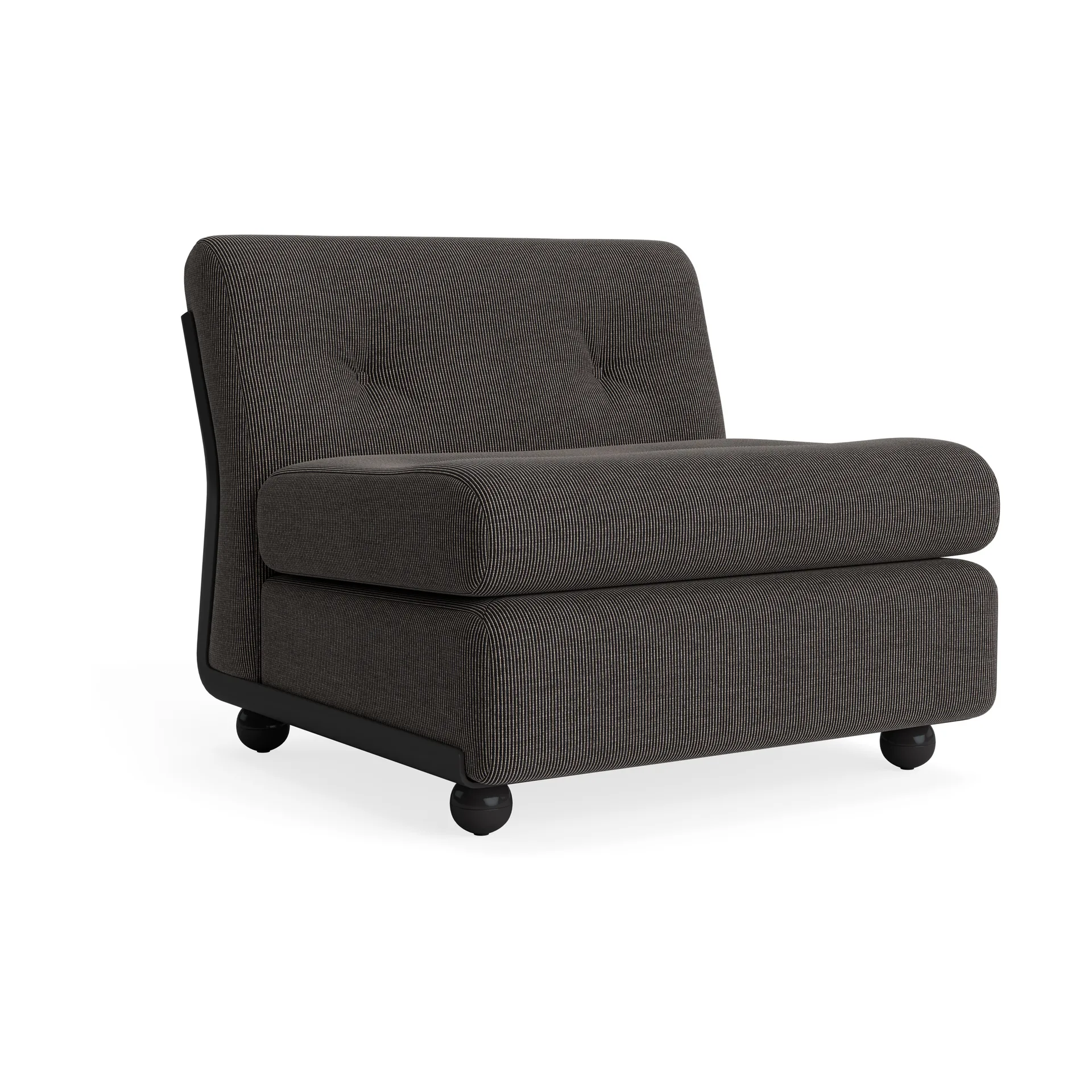 Amanta soffmodul, Anthracite-yuma 1010, 1-sits/fåtölj HAY