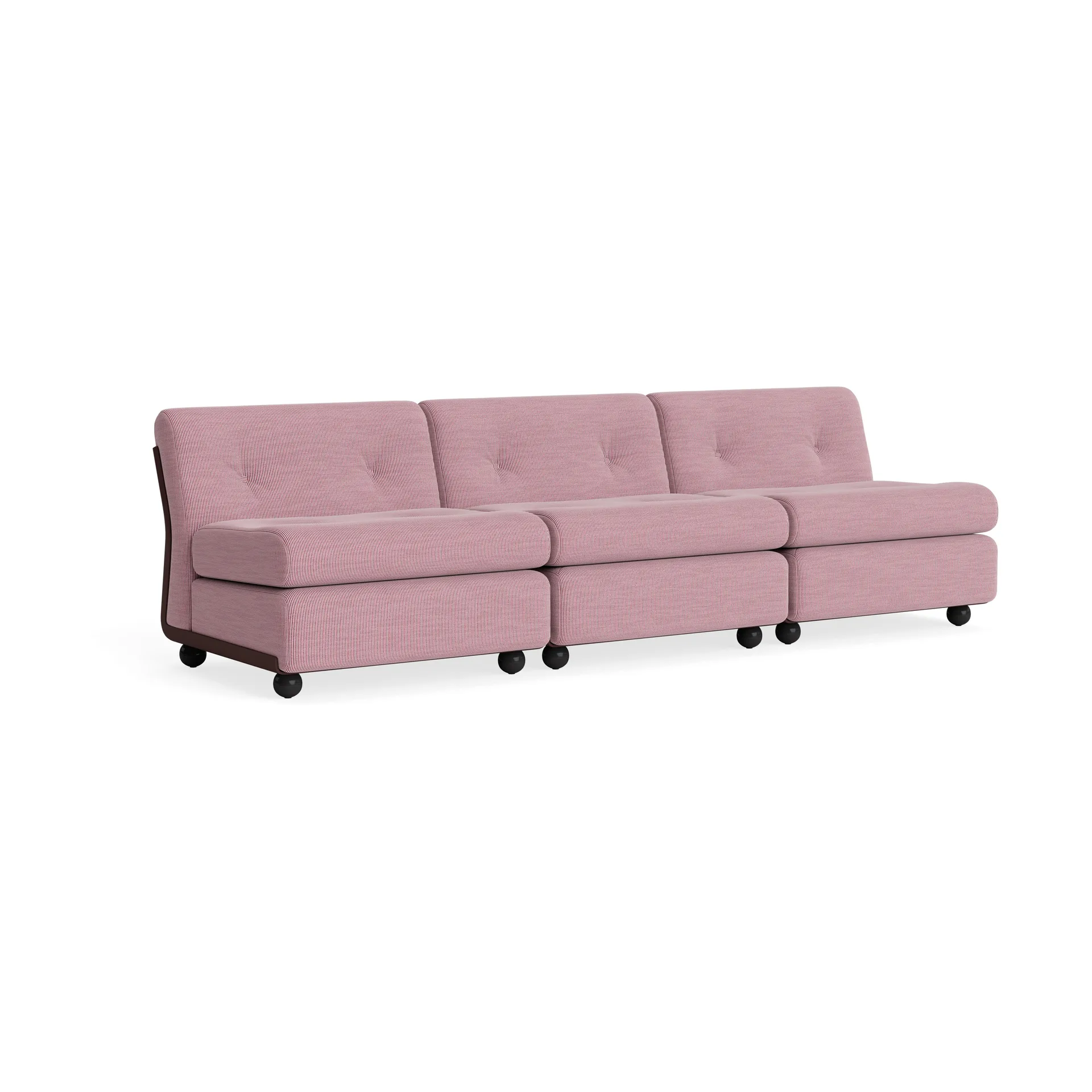 Amanta soffmodul, Burgundy red-yuma 1851, 3-sits HAY