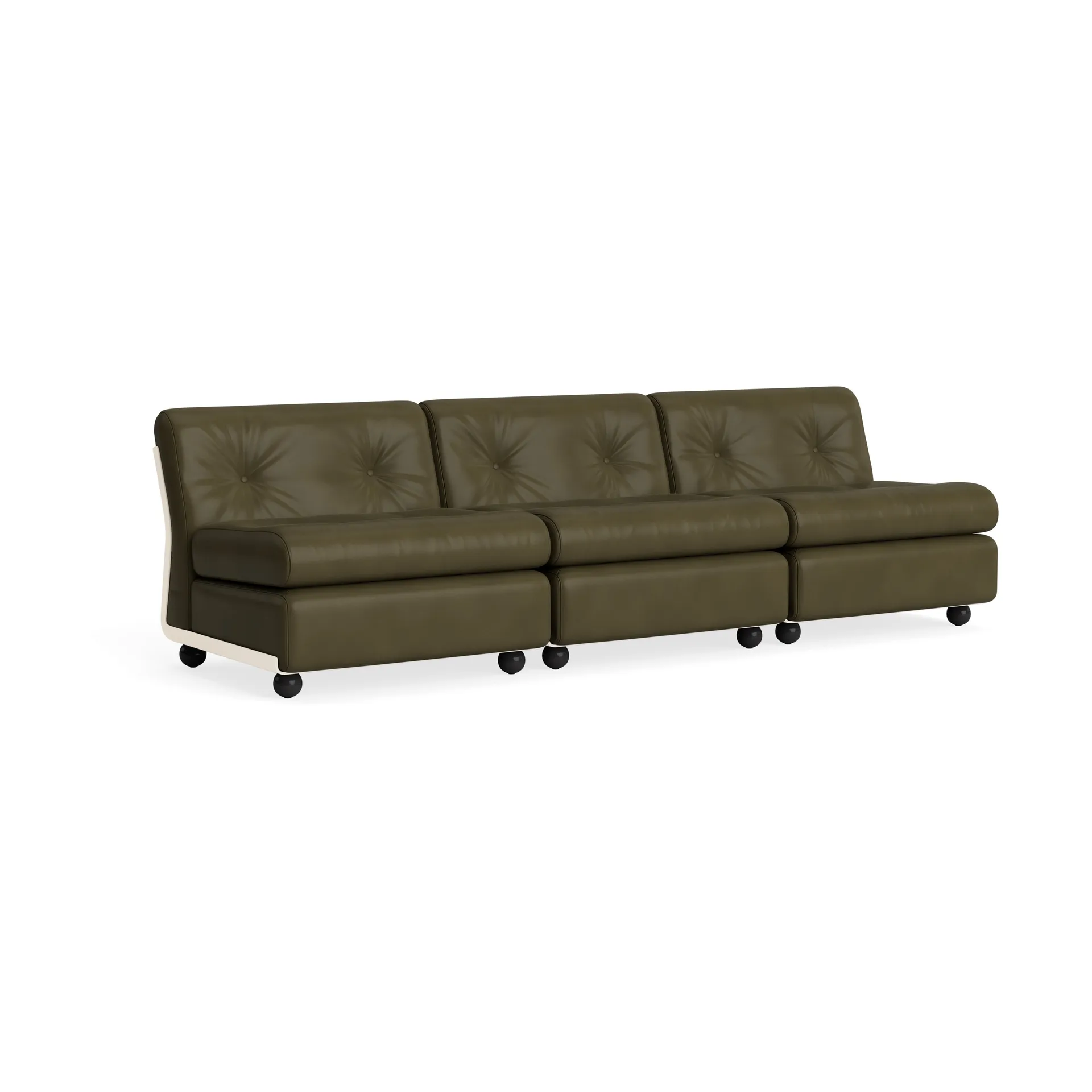 Amanta soffmodul, Cream beige-sense forest, 3-sits HAY