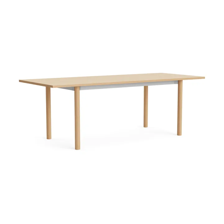 Annex Overhang matbord - Oxiderad aluminium-lackerad ek, 220x90 cm - HAY