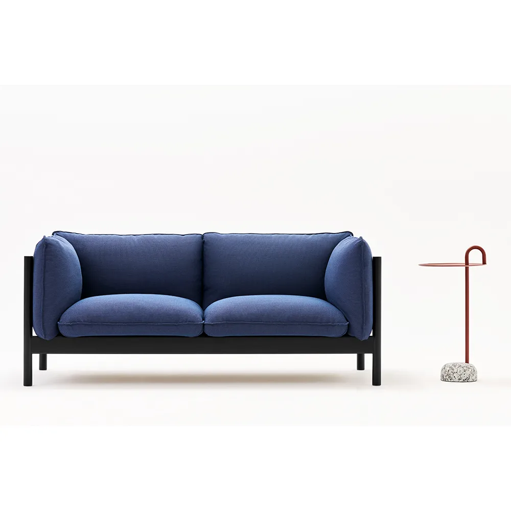 Arbour ECO 2-sits Soffa, Re-wool 648 multi-vinröd bok HAY