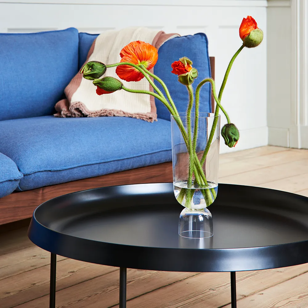 Arbour ECO 3-sits soffa, Brown melange-vinröd bok HAY
