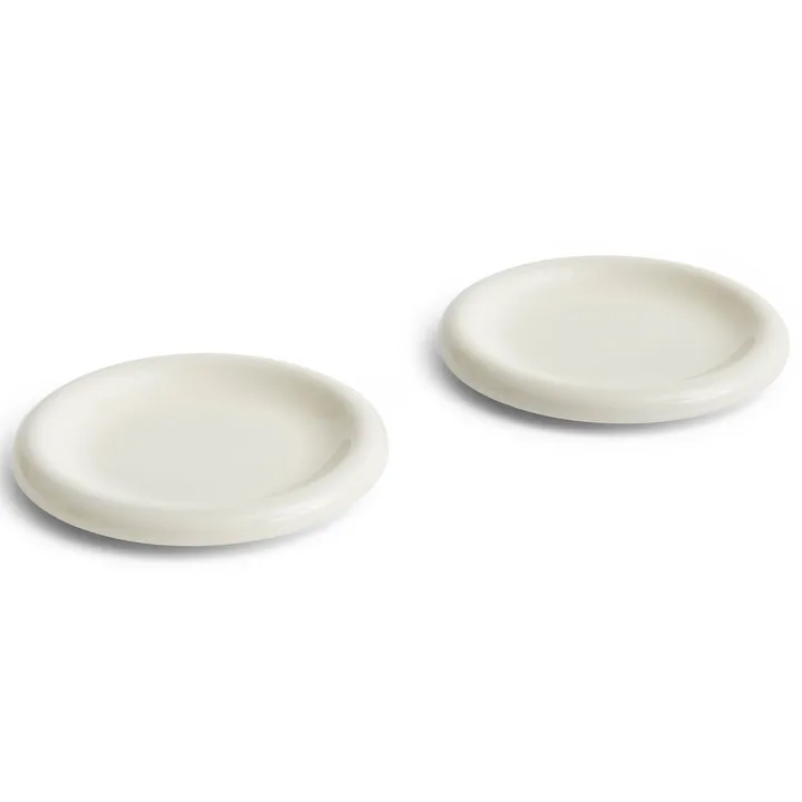 Barro tallrik - Off-white, Ø18 cm 2-pack - HAY