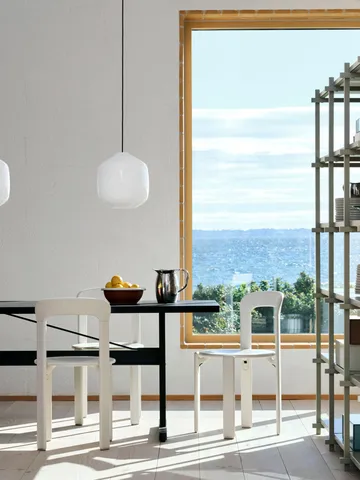 Buoy pendel Ø30 cm - Opal glass-clay white - HAY