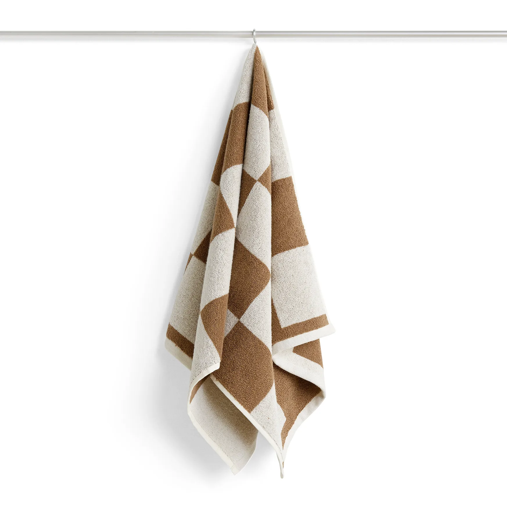 Check handduk 50x100 cm, Cappuccino HAY