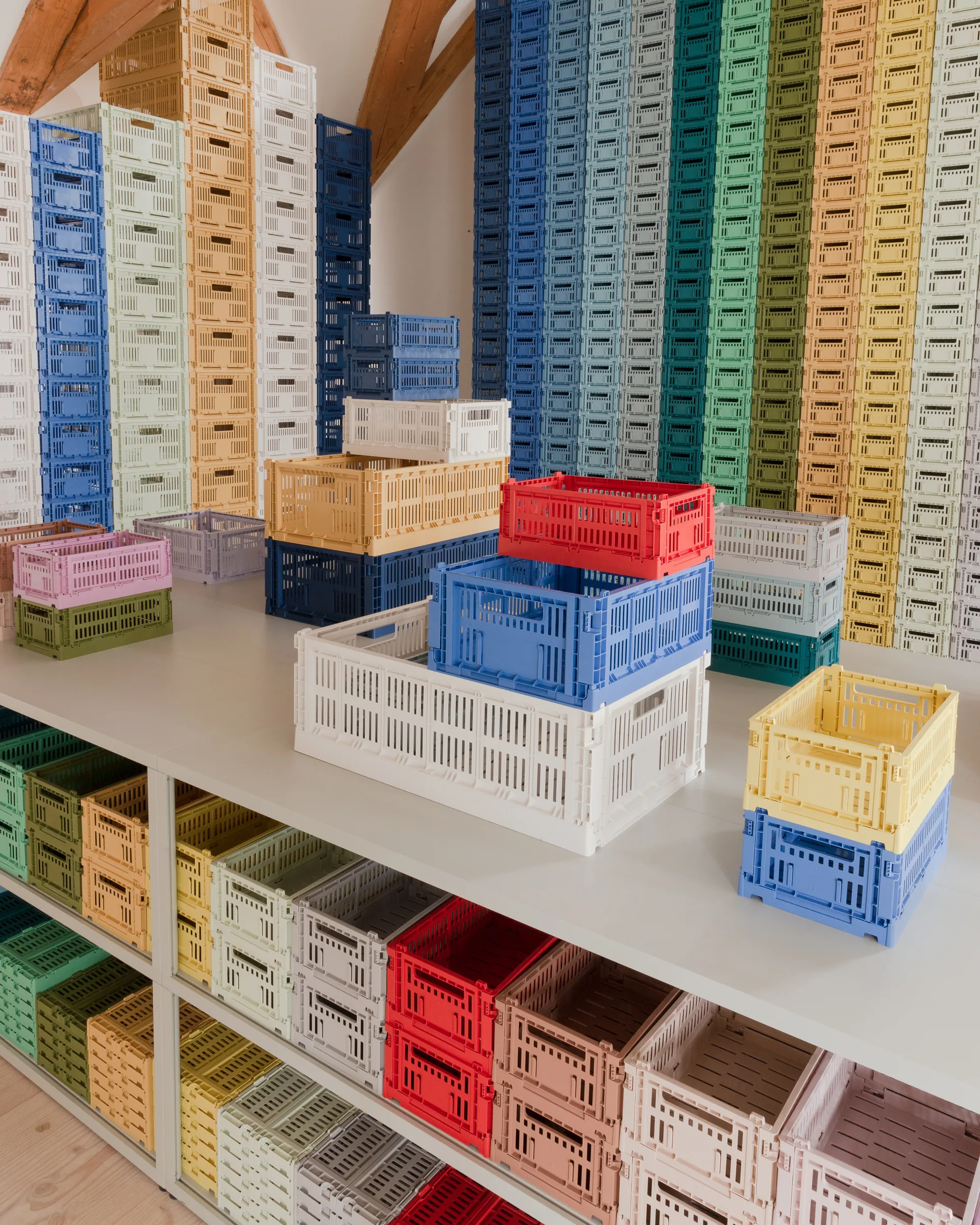 Colour Crate L 34,5x53 cm, Off-white HAY