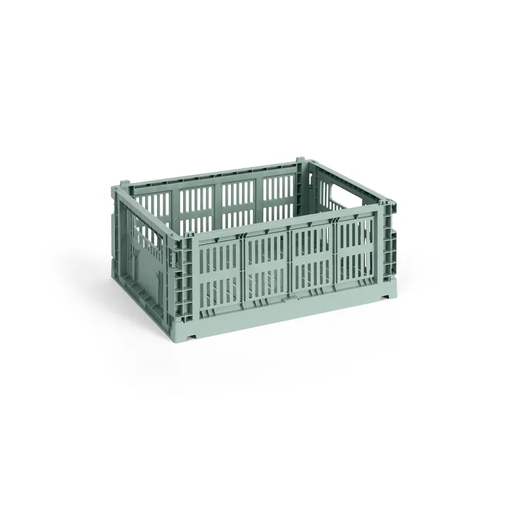 Colour Crate M 26,5x34,5 cm - Sage green - HAY