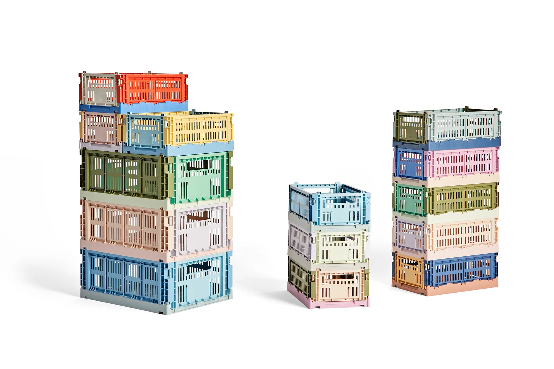 Colour Crate Mix M 26,5x34,5 cm, Olive-dark mint HAY