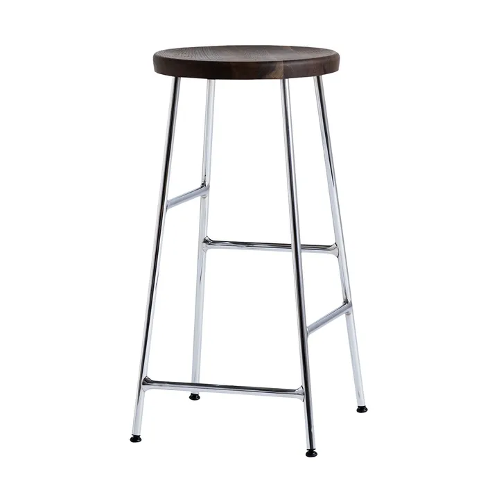Cornet barpall 65 cm - Smoked oiled oak-chrome - HAY