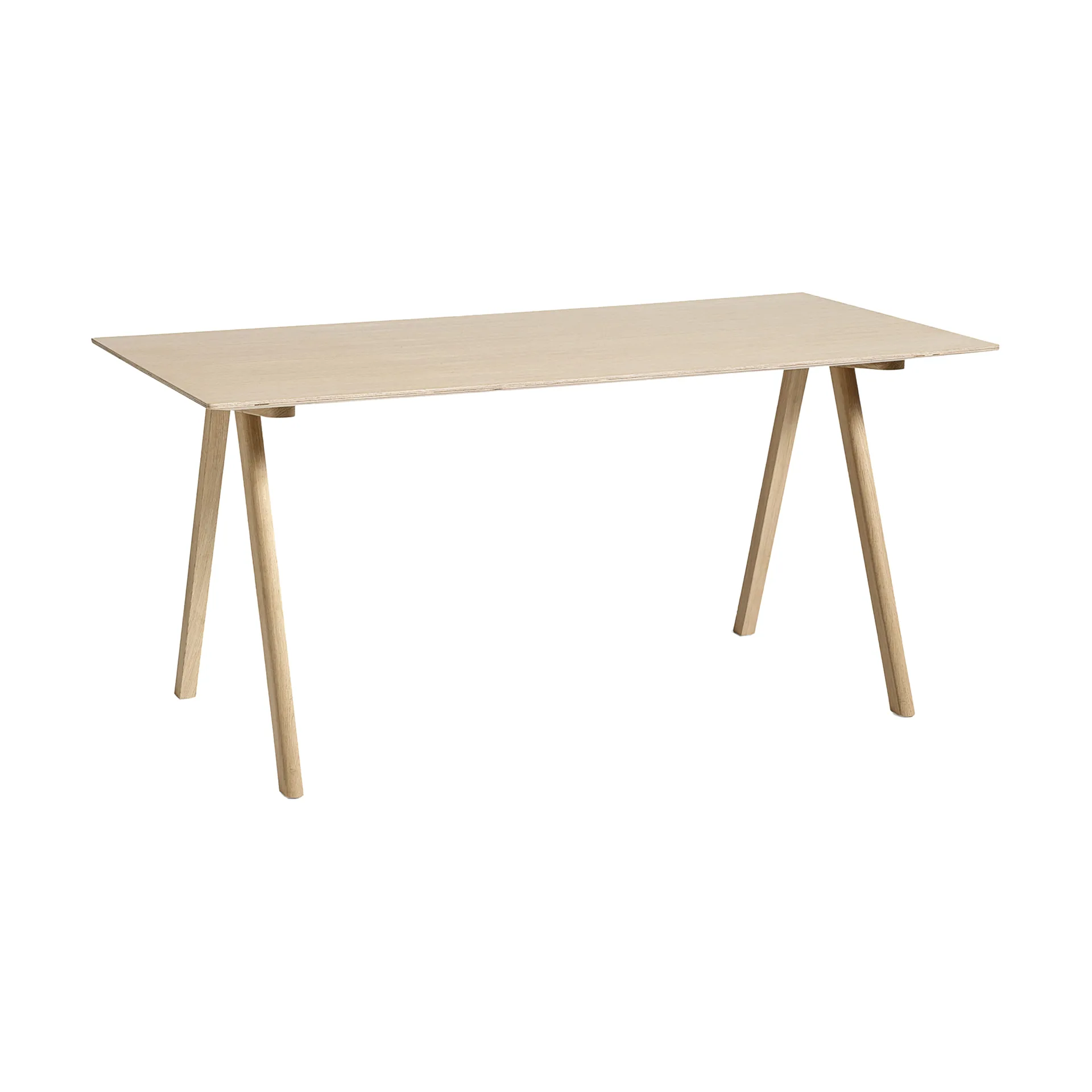 CPH10 2.0 skrivbord 80x160 cm, Lacquered oak-oak veneer HAY