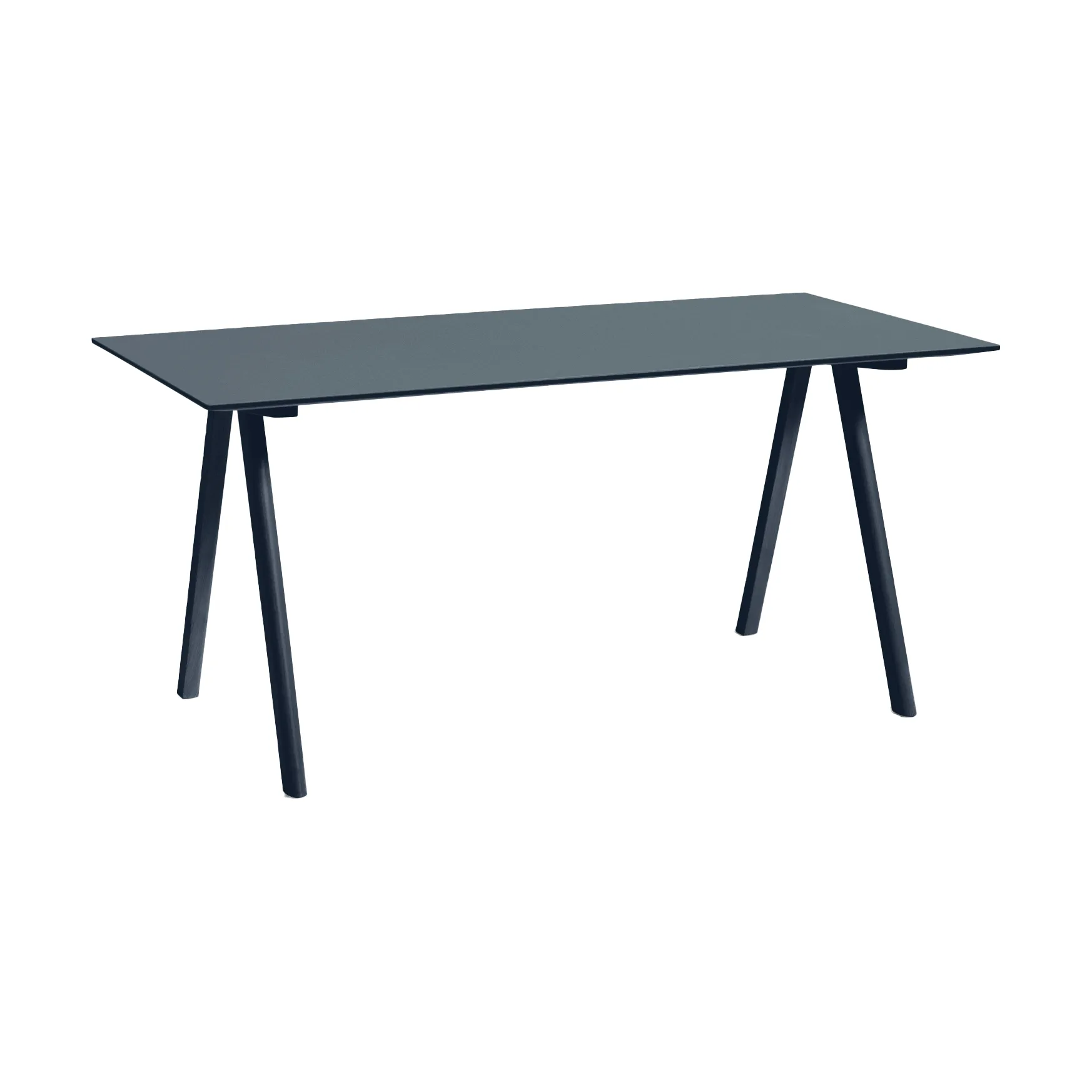 CPH10 2.0 skrivbord 80x160 cm, Smokey blue linoleum-Deep blue HAY