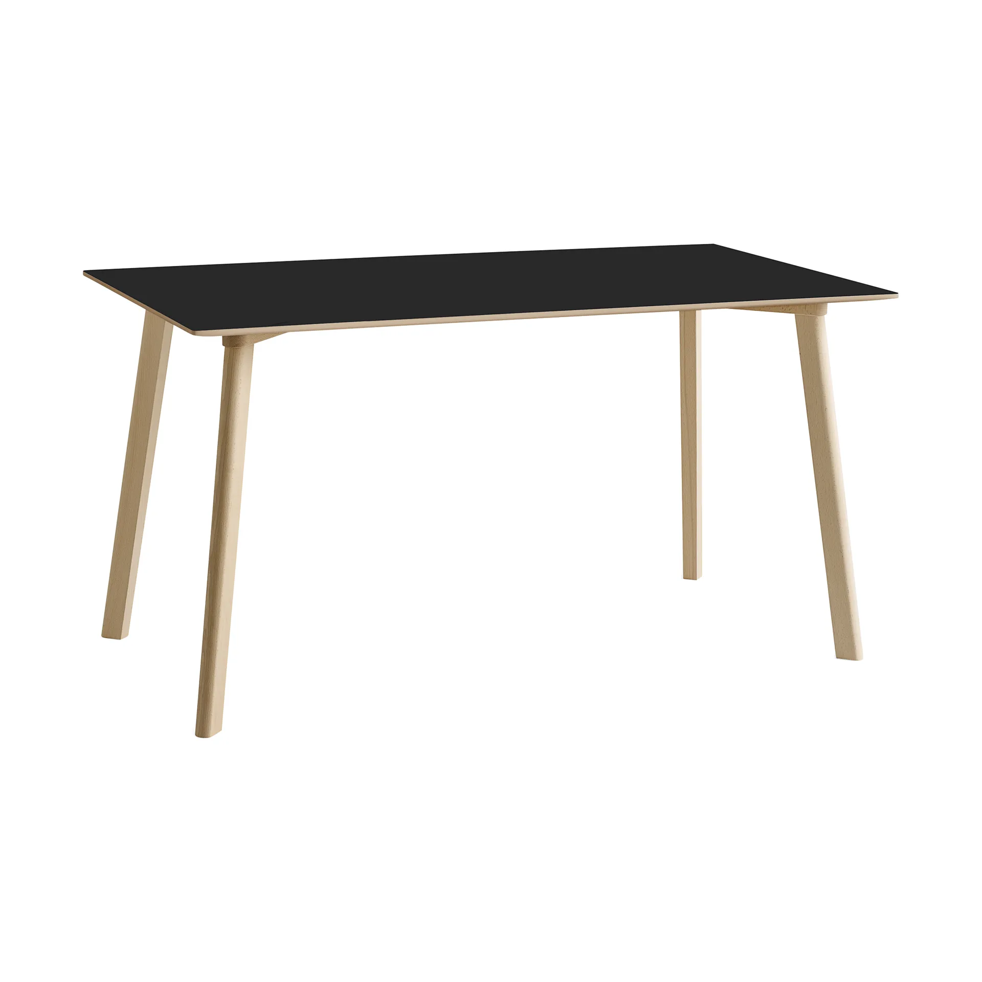 CPH210 Deux 2.0 bord 75x140 cm, Black laminate-untreated beech HAY