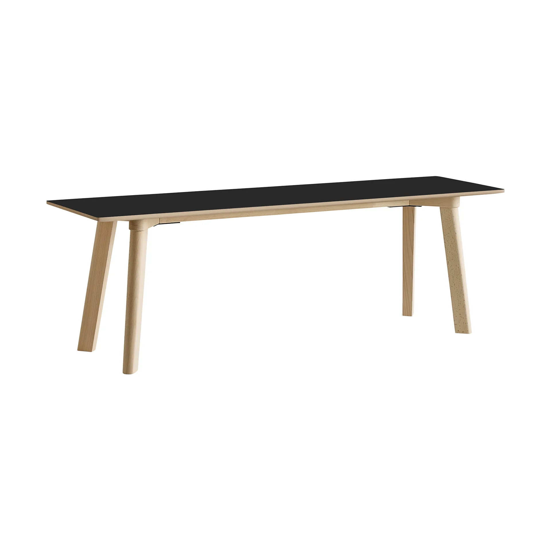 CPH215 Deux 2.0 bänk 140 cm, Black laminate-untreated beech HAY